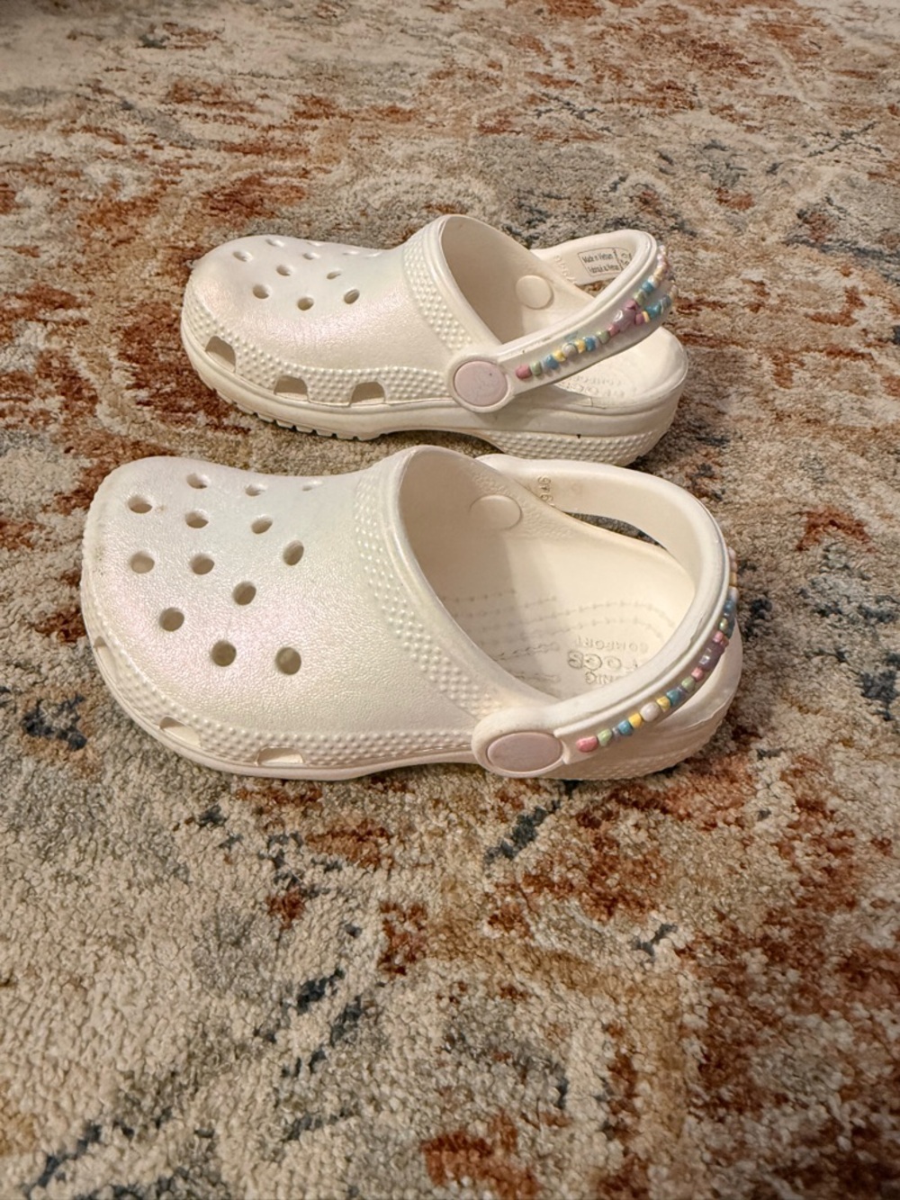 Crocs toddler girls 8c - classic Shimmer gem crocs